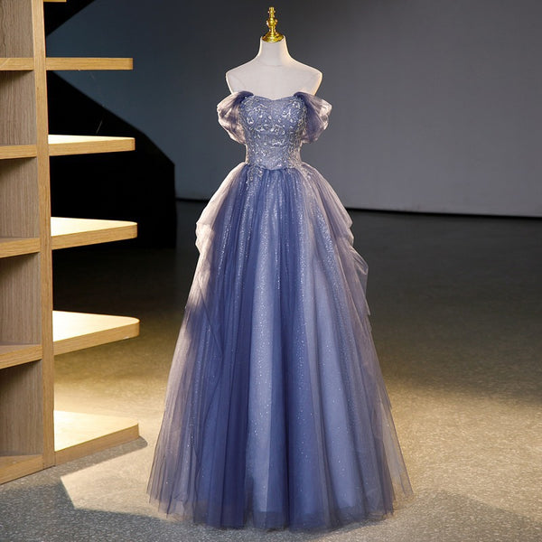 Französisches Abendkleid 2025 Neuankömmling Puffkleid für Soloauftritte