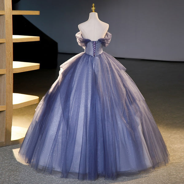 Französisches Abendkleid 2025 Neuankömmling Puffkleid für Soloauftritte