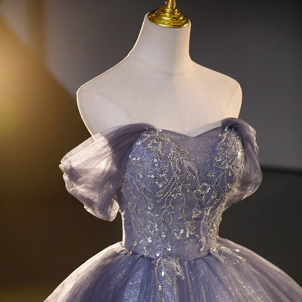 Französisches Abendkleid 2025 Neuankömmling Puffkleid für Soloauftritte