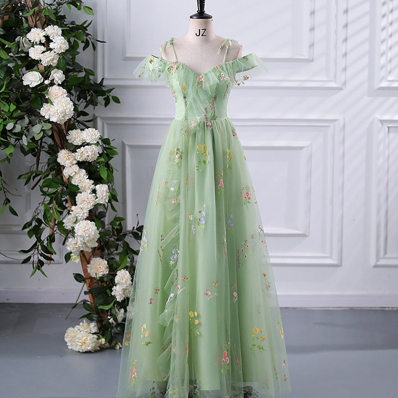 Evening Dress 2025 New Arrival Long Net Bridesmaid Dress  Ms. Grace