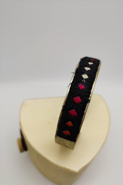 Pulsera de mosaico de patrón de patrón de diamantes exquisito