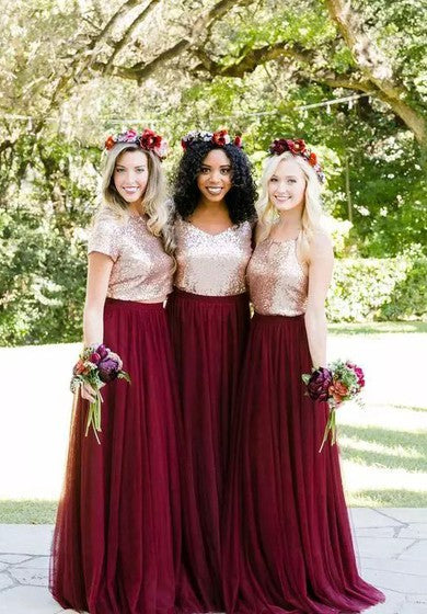 Halter Neck Sleeveless Floor-length Tulle and Sequins A-Line Dress