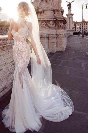 Vestido de boda de tul de tul de tulla de tulla de tul y tul de tul con encaje y patio