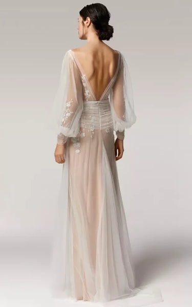 Vestido de boda de tul y encaje de tul y encaje de hojaldre y encaje