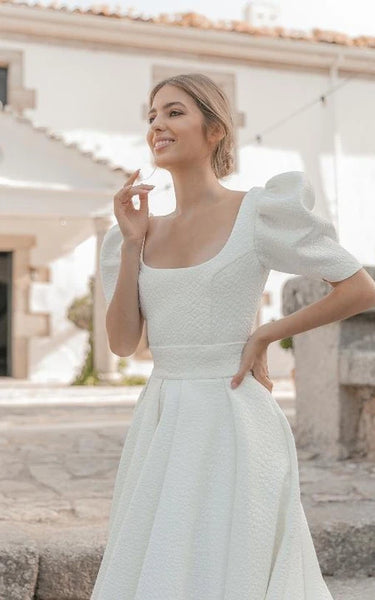 Vestido de boda de la vaina del cuento de hojaldre de cuento de hadas con tren de la corte