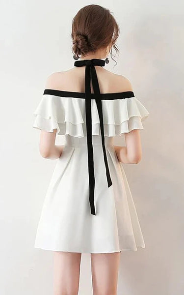 Mini Vestido Casual Empire Short con correas