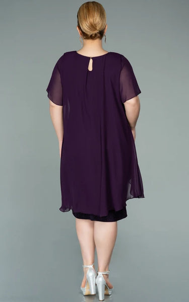 Vestido de la madre del tizón de la altura del cuello de cuello de cuello