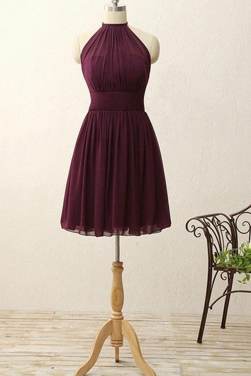 Vestido de gasa corta de cañón a la línea A