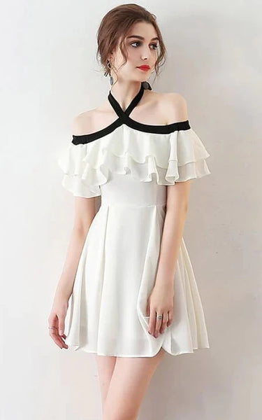 Mini Vestido Casual Empire Short con correas