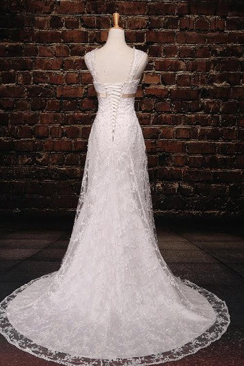 Vestido de encaje de encaje de encaje de cuello de halter de una línea