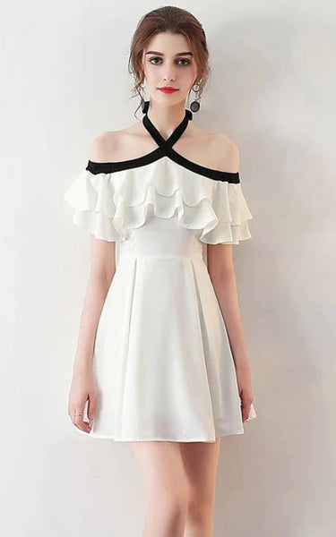 Mini Vestido Casual Empire Short con correas