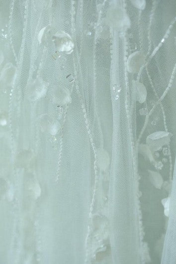 A-Line Sweetheart Sleeveless Zipper Tulle and Lace Dress with Floral Appliques