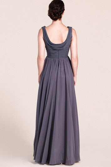 Charming Sleeveless A-line Pleated Chiffon Dress