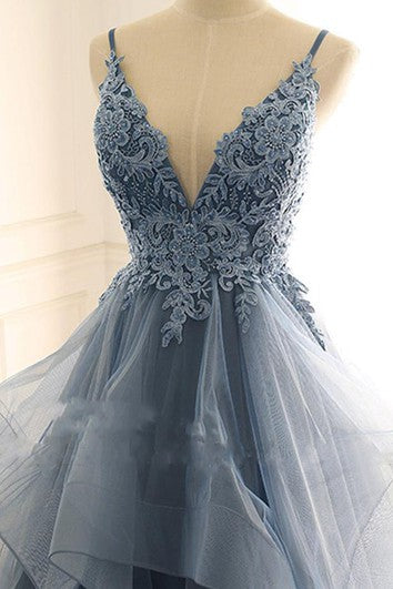 Vestido de baile de bolas sin mangas de tren de cepillo informal