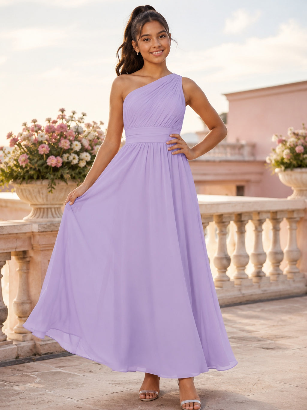 Lavender Junior Bridesmaid Dress