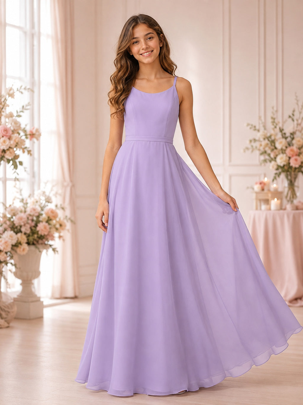 Lavender Junior Bridesmaid Dress