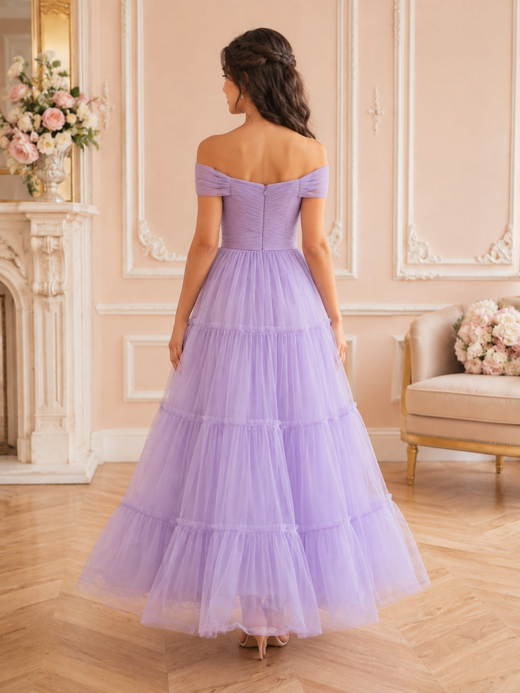 Lavender Junior Bridesmaid Dress