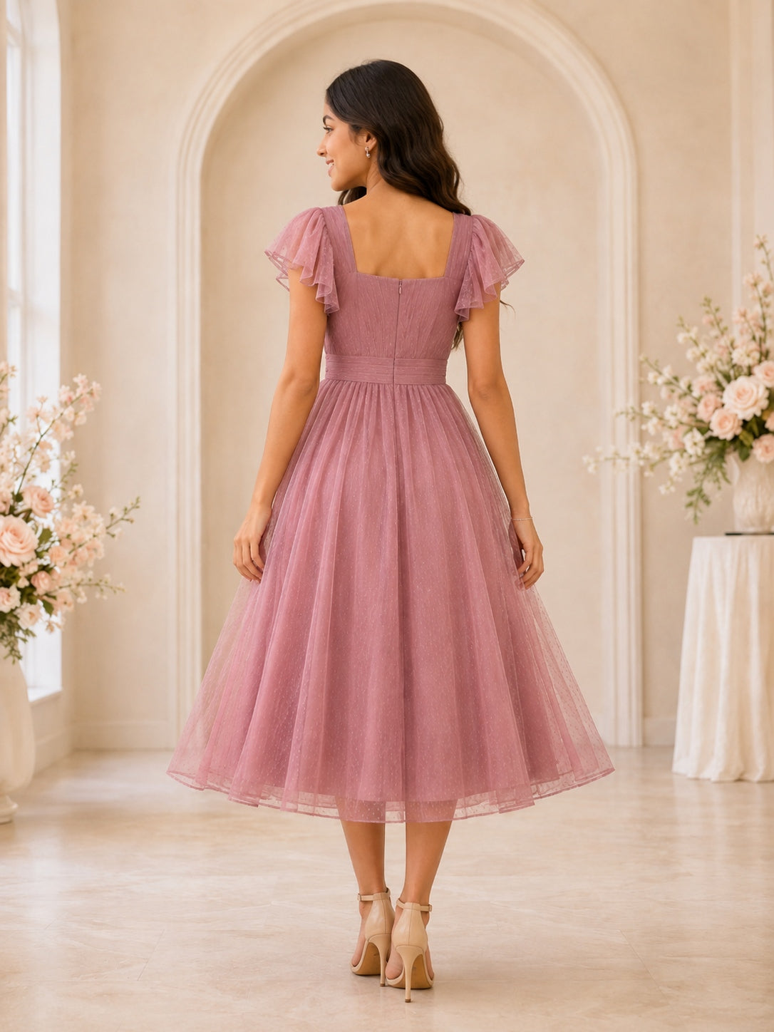 Dusty Rose Junior Bridesmaid Dress