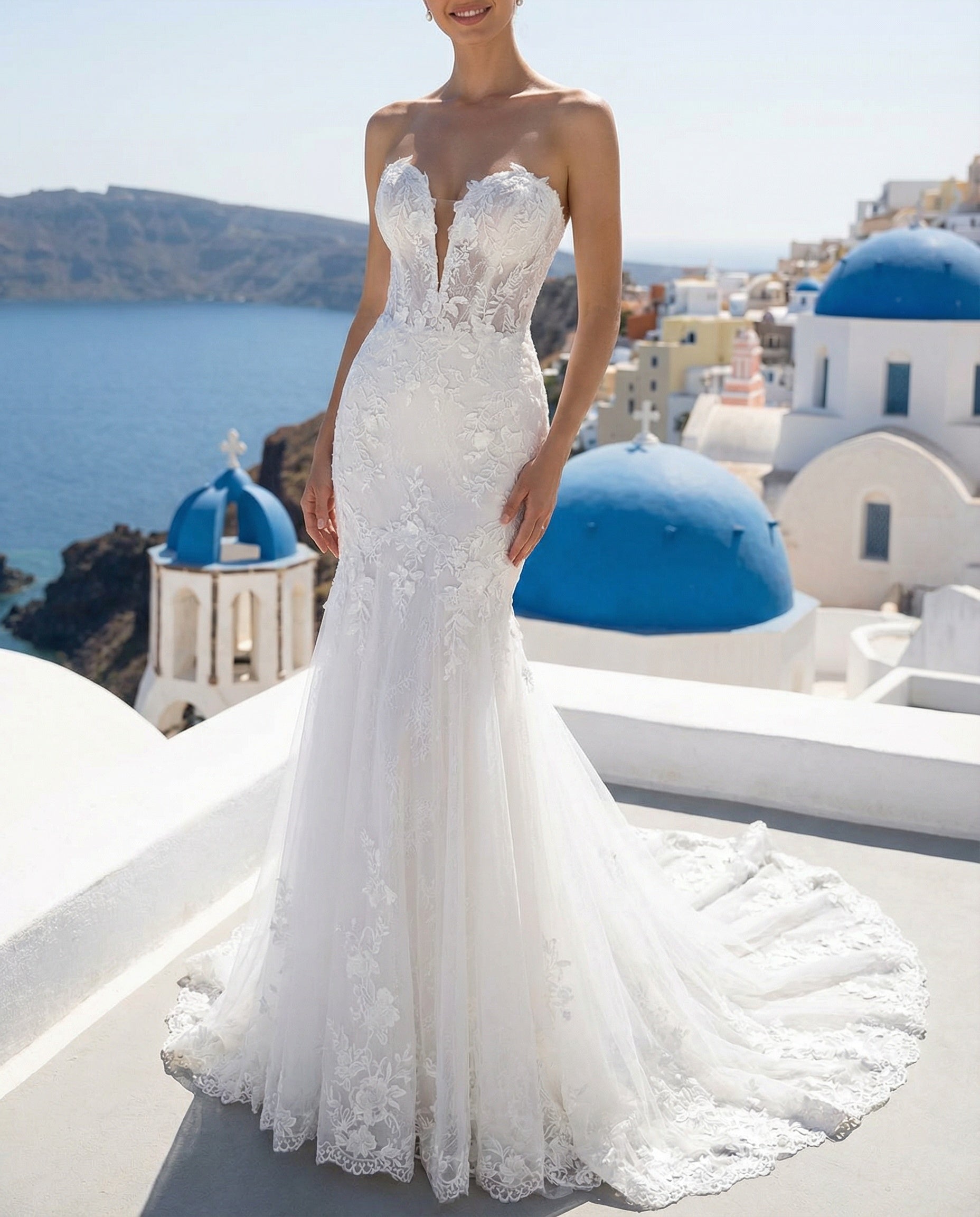 Sweetheart Lace Mermaid Wedding Dress