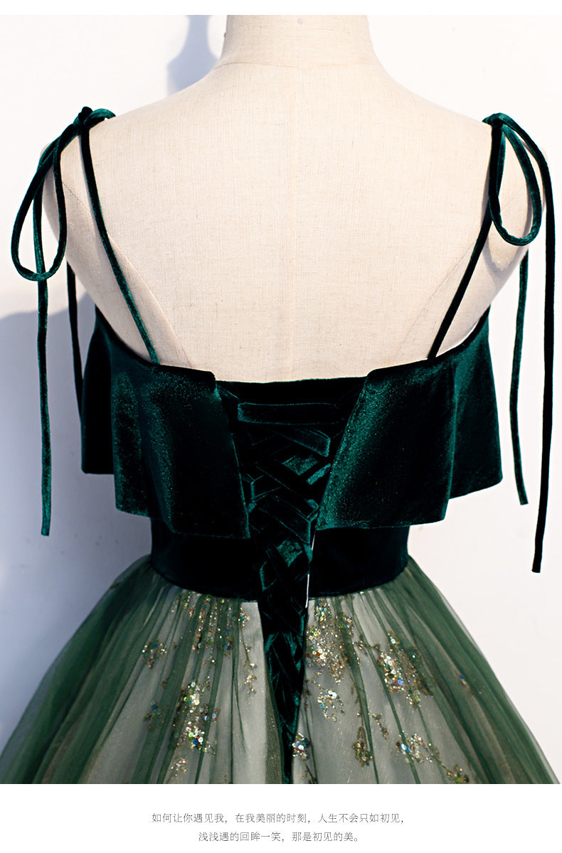 Evening Dress 2025 Banquet Strapless Dress with Long Length and Queenly Aura