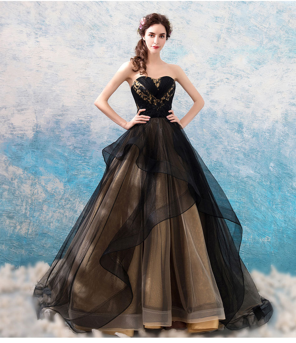 Elegantes schwarzes Abendkleid 2025 Neuankömmling für die Bühnenperformance der Jahresendparty