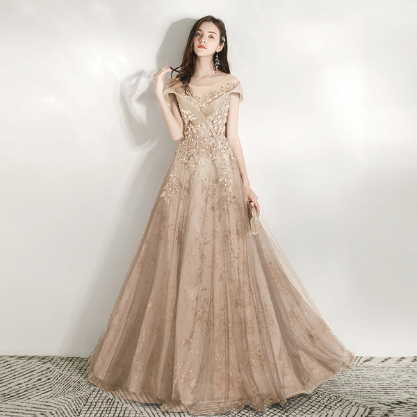 Banquet Evening Dress 2025 New Arrival Glitter Hostess Dress for Company Party