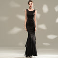 Černé večerní šaty Černá mořská panna – elegantní přiléhavé šaty pro sólová vystoupení a formální události (2025)