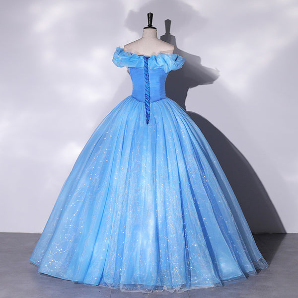 Blue Forest Princess Puff Dress – Ethereal Gown for Photoshoots or Coming-of-Age Celebrations