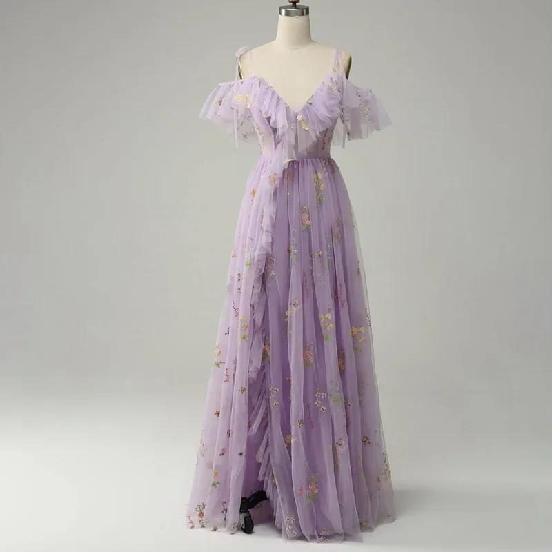 Long Strappy Gown – 2025 Dress for Birthdays, Bridesmaids, or Stage Performances