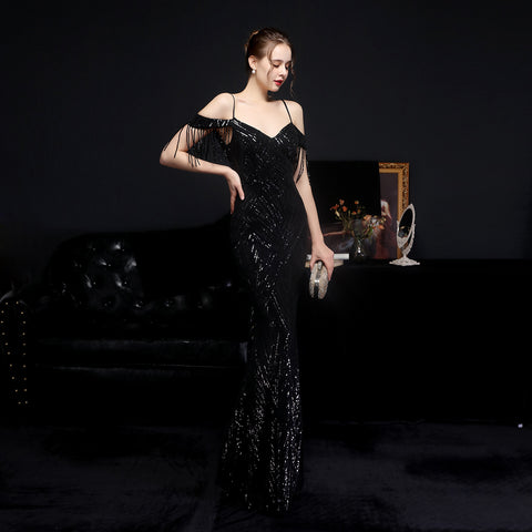 2021 Sequin Mermaid Evening Gown for Banquets & Galas