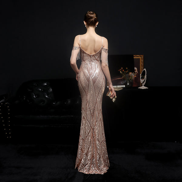 2021 Sequin Mermaid Evening Gown for Banquets & Galas