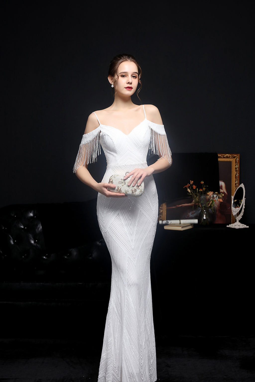 2021 Sequin Mermaid Evening Gown for Banquets & Galas