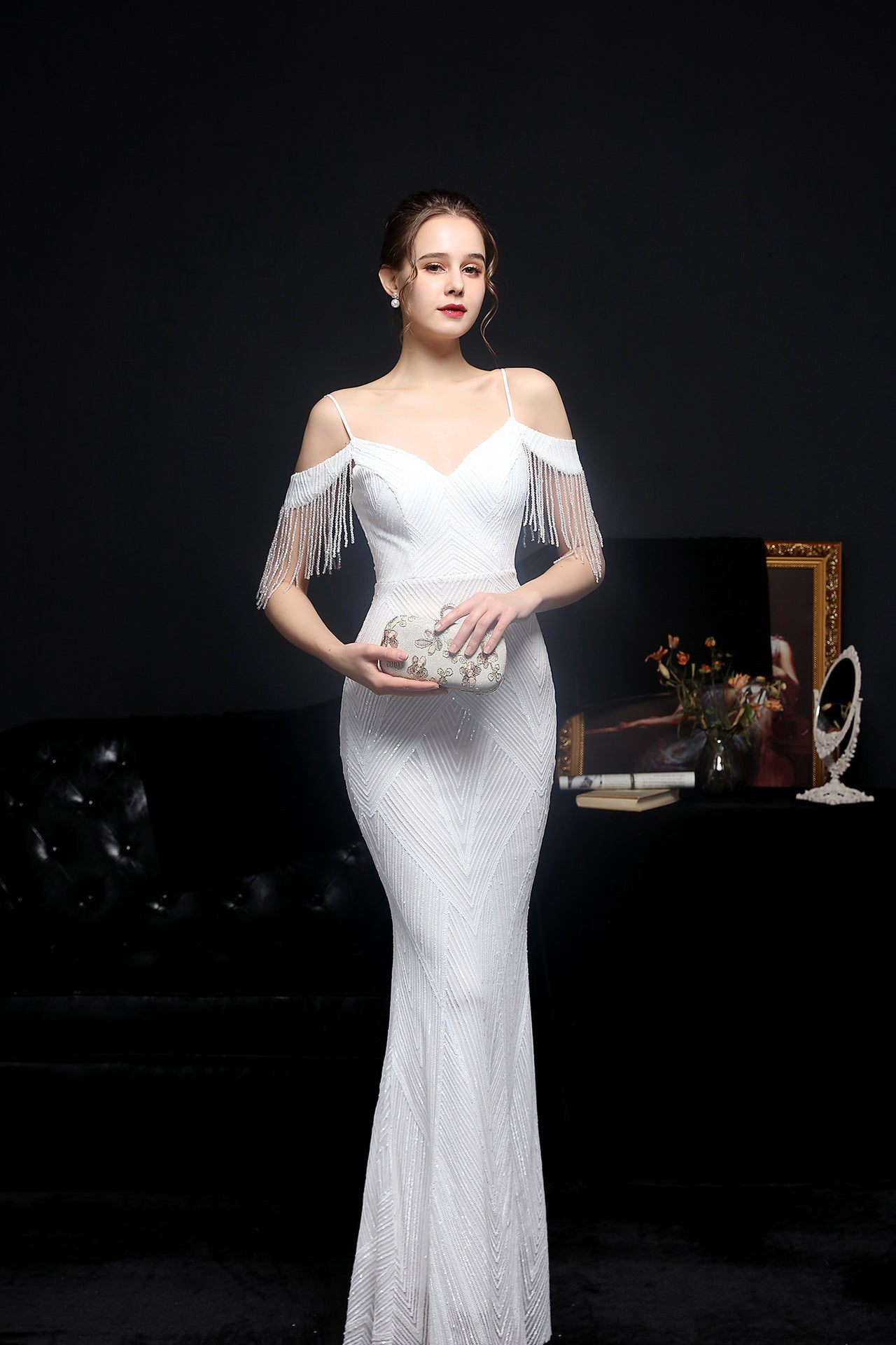 2021 Sequin Mermaid Evening Gown for Banquets & Galas