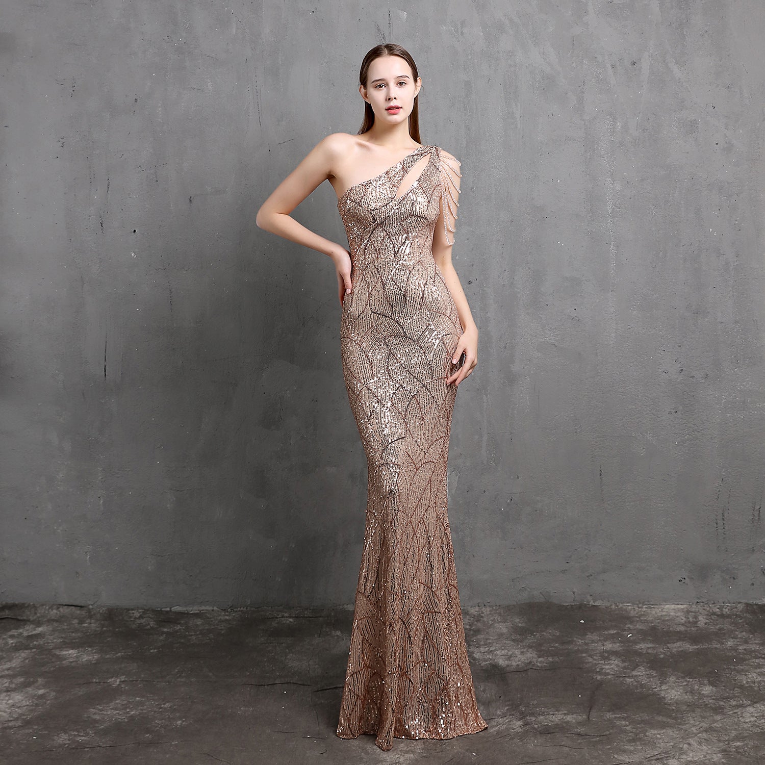 Ethereal & Dreamy Mermaid Evening Gown for Weddings & Parties