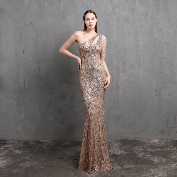 Ethereal & Dreamy Mermaid Evening Gown for Weddings & Parties