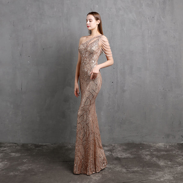Ethereal & Dreamy Mermaid Evening Gown for Weddings & Parties