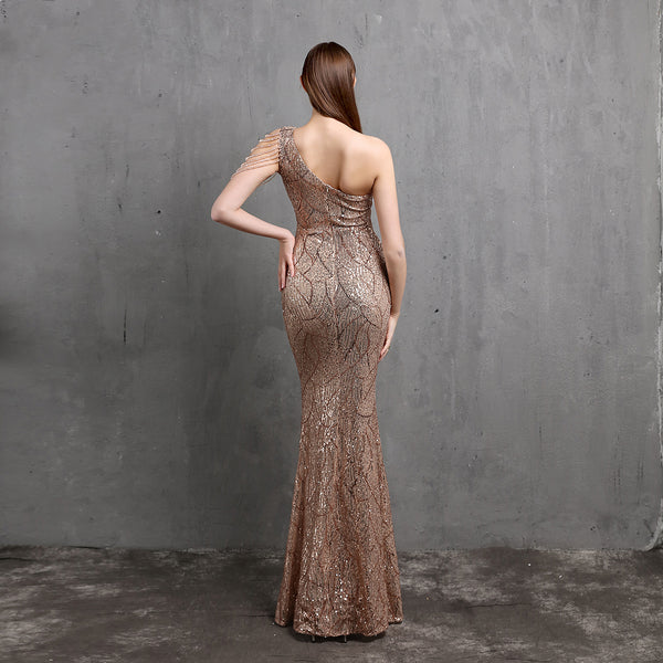 Ethereal & Dreamy Mermaid Evening Gown for Weddings & Parties