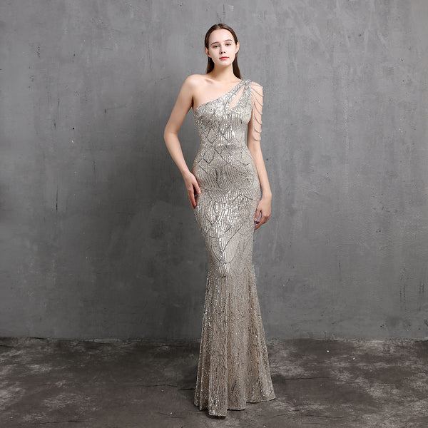 Ethereal & Dreamy Mermaid Evening Gown for Weddings & Parties