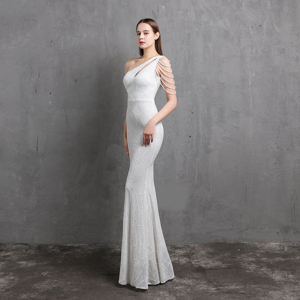 Ethereal & Dreamy Mermaid Evening Gown for Weddings & Parties