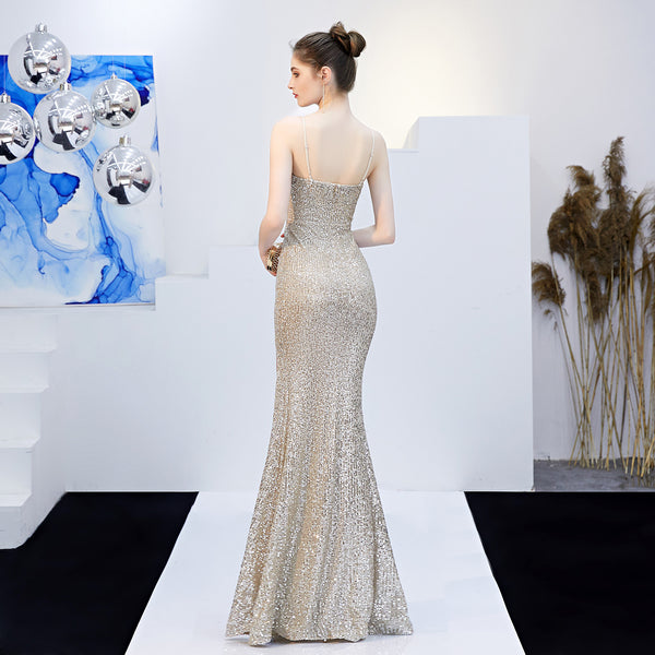 Sexy, Slim-Fit Mermaid Gown for Parties and Banquets