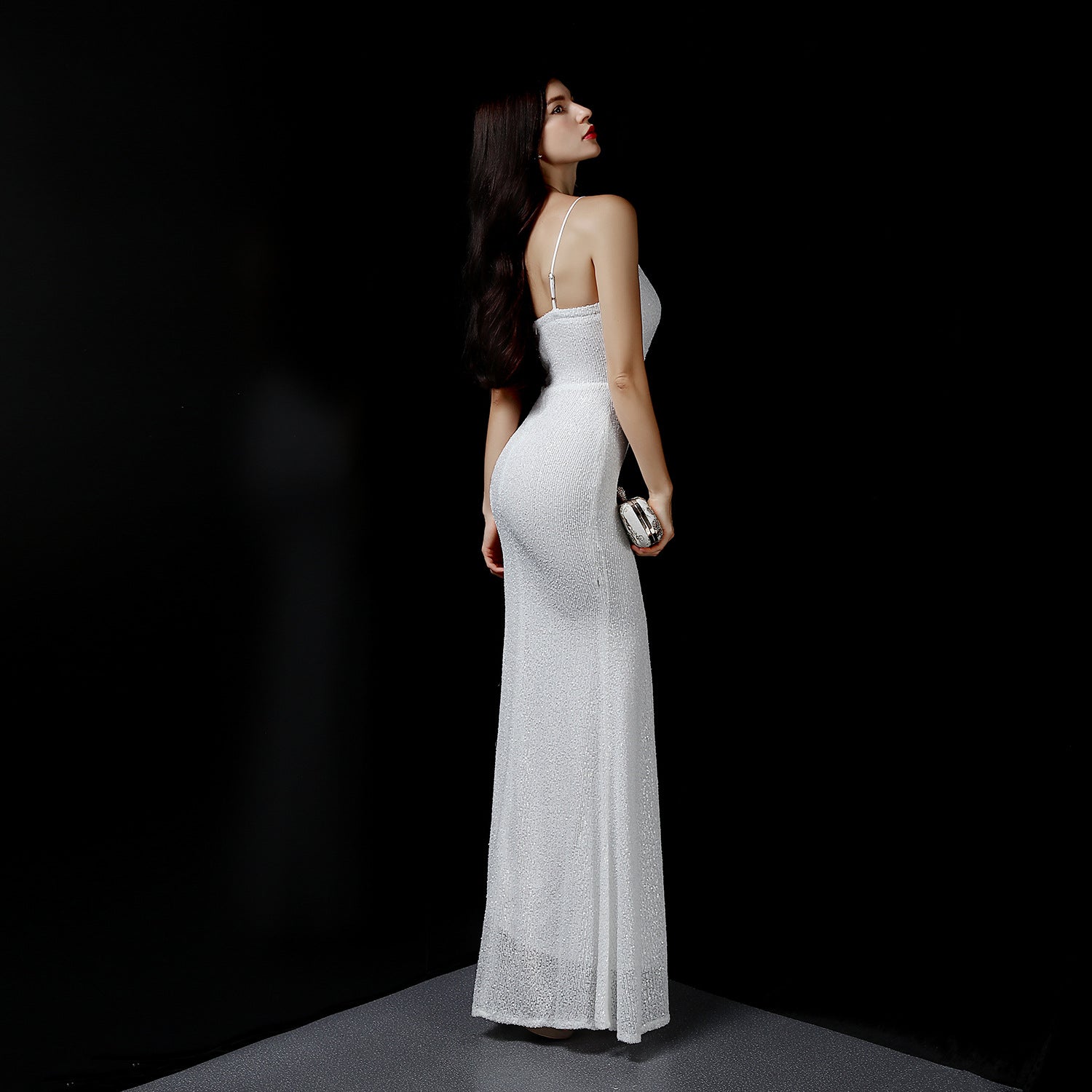 Sexy, přiléhavé šaty ve stylu mořské panny na párty a bankety