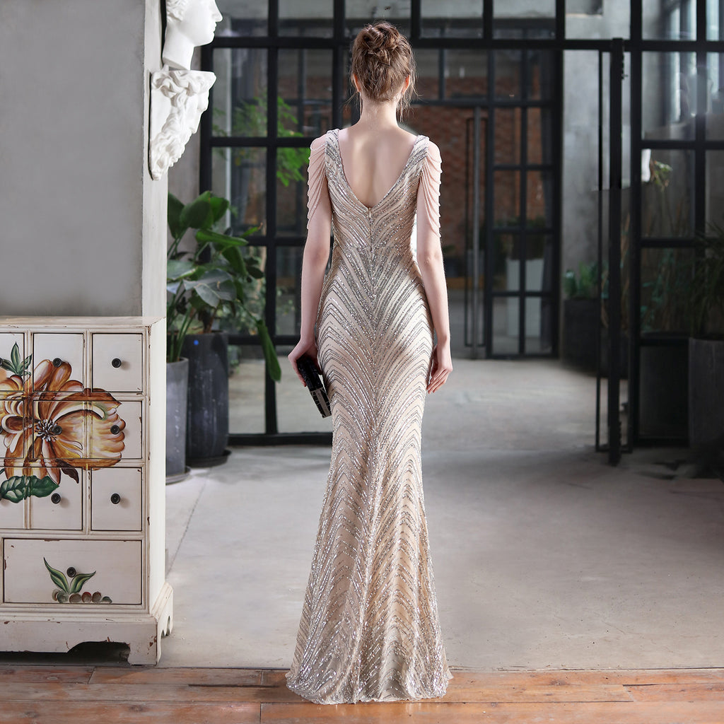 2021 Sequin Mermaid Evening Gown for Banquets & Events