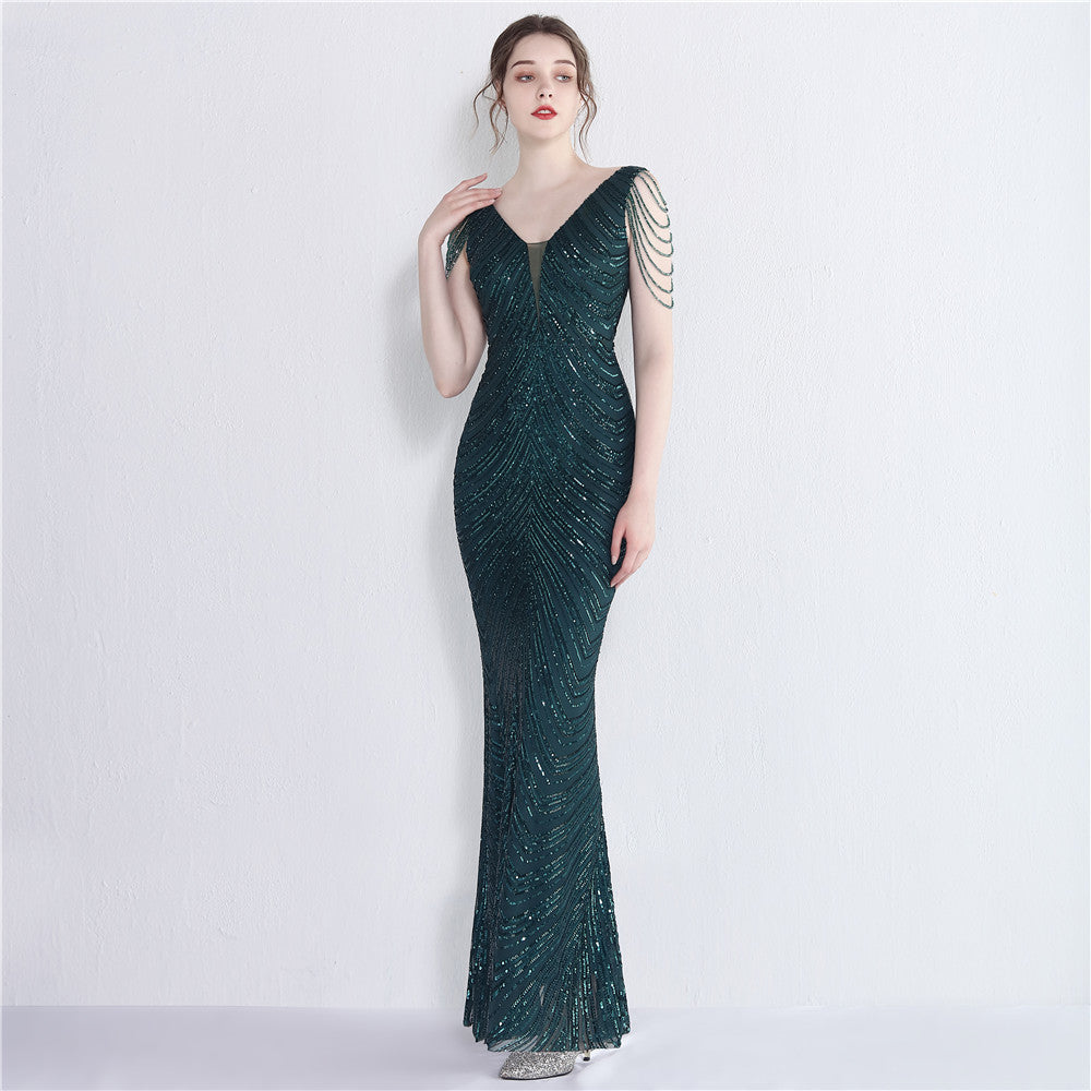 2021 Sequin Mermaid Evening Gown for Banquets & Events