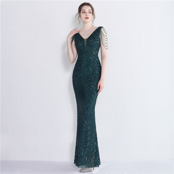 2021 Sequin Mermaid Evening Gown for Banquets & Events
