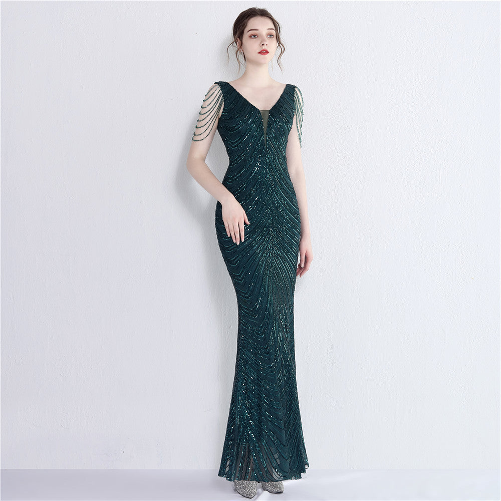 2021 Sequin Mermaid Evening Gown for Banquets & Events