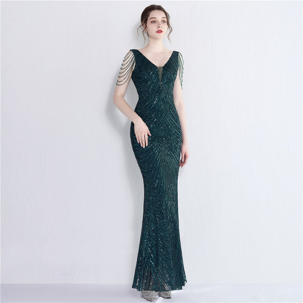 2021 Sequin Mermaid Evening Gown for Banquets & Events