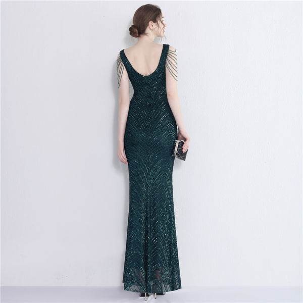2021 Sequin Mermaid Evening Gown for Banquets & Events