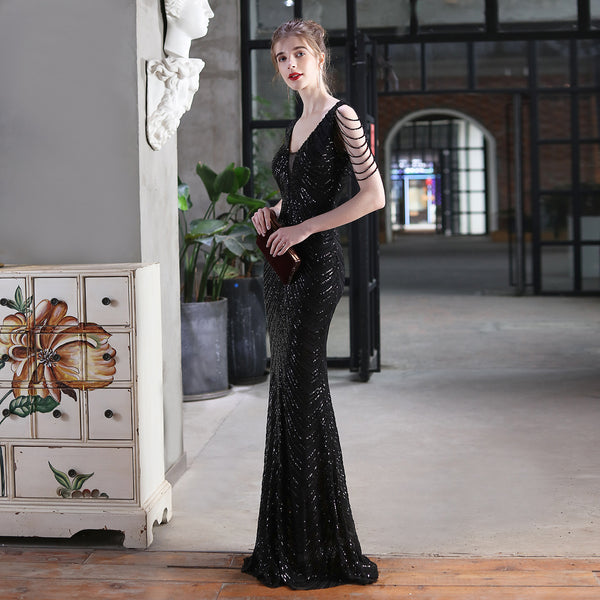 2021 Sequin Mermaid Evening Gown for Banquets & Events