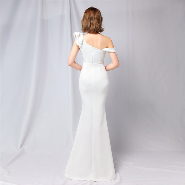 One-Shoulder Sequin Mermaid Evening Dress (6 Colors Available)