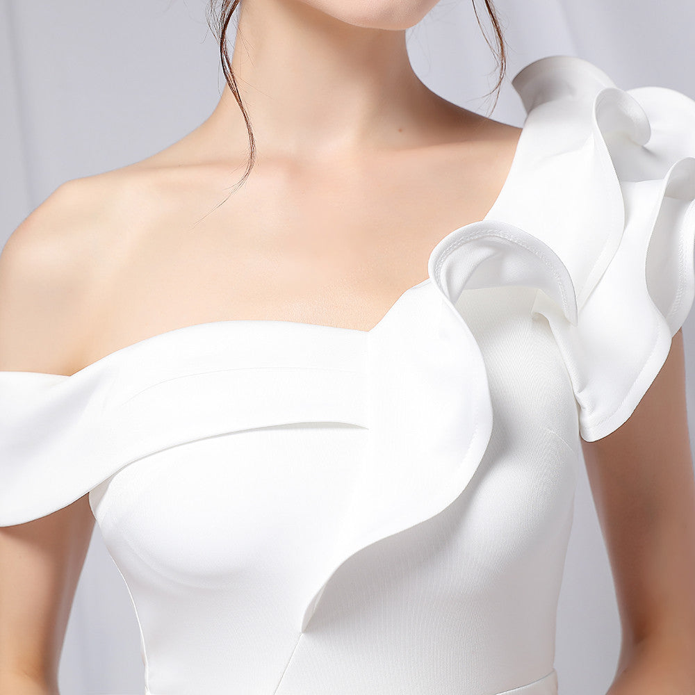 Večerní šaty mořská panna s flitry a jedním ramenem (k dispozici v 6 barvách)